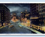 Great Bianco Way Times Sqare Notte Vista New York Città Ny Nyc Wb Cartol... - $6.10