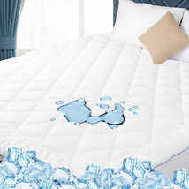 Cooling Mattress Pad Cover Waterproof Quilted Matress Protector Extra De... - $52.00+