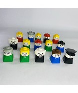 Lot of 15 Vintage Lego Duplo Figures Boy Girl Dog Cowboy Police - $12.99
