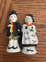 Antique Pilgrim (Him &amp; Her) Set Salt And Pepper Shakers-VERY RARE VINTAG... - $4,408.95 MXN