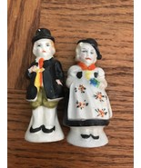 Antique Pilgrim (Him &amp; Her) Set Salt And Pepper Shakers-VERY RARE VINTAG... - €204,21 EUR