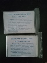 2x Silver Mylar Blankets - $112.88 MXN