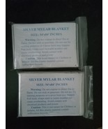 2x Silver Mylar Blankets - $109.44 MXN
