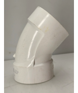 Charlotte Pipe Schedule 40 4 in. Hub PVC 45 Degree Elbow Hub x Hub Elbow... - $12.38