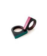 Minimalist Laser-Cut Wooden Ring, Handmade Modern Band with Italian Geom... - $411.84 MXN