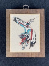 Native American Sand Painting &quot;Eagle Dance Ceremony&quot; Sand Art - $90.09