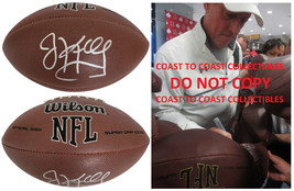 Jim Kelly Signed NFL Football Proof COA Buffalo Bills Miami Hurricanes Autograph - £116.95 GBP
