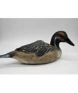 Nice vintage resin realistic duck decoy with glass eyes - $19.99