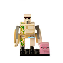 Iron golem with pig minecraft lego compatible minifigure bricks toys n2capa thumb200