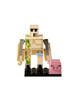 Iron Golem with Pig Minecraft Custom Printed Lego Compatible Minifigure ... - £2.39 GBP