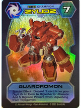 Bandai Digimon D-Tector Series 4 Holographic Trading Card Game Guardromon - £27.41 GBP