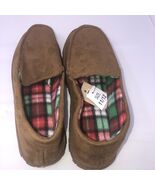 Highland Originals Men’s Home Sherpa Moccasin Brown Slippers Size 11/12 New - $20.00