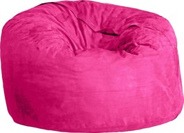 Nest Chair Lounge Round Rose Pink Shredded Foam Microfiber Spot Clean Air Dry - £522.23 GBP