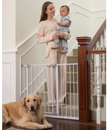 28.9 42.1&quot; Wide Baby Gate for Stairs 30&quot; Tall Dog Gates for Doorways Exp... - £73.07 GBP