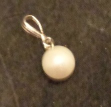 Gently Used Faux Pearl Necklace Pendant - Vgc - Beautiful Silver Plated - Pretty - £6.20 GBP