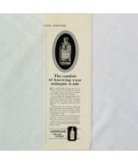 Vintage Listerine The Safe Antiseptic 1923 Print Ad Lambert Pharmacal Co... - $6.62