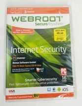 Webroot SecureAnywhere Internet Security - Full Version for Windows &amp; Mac WBR00… - £3.53 GBP