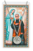 St. Maximilian Necklace with Laminated Prayer Card plus Two Free Prayer Cards - £14.08 GBP