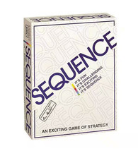 SEQUENCE Original SEQUENCE Game with Folding Board Cards and Chips by Ja... - £11.68 GBP