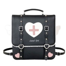 Women&#39;s Backpack Japanese JK Style Multipurpose ita Handbags  Bags PU Leather Tr - £92.22 GBP