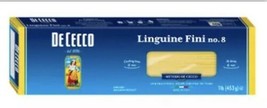 DeCecco dry pasta Thin Linguine FINI 1 Lb (PACKS OF 48) - £115.98 GBP