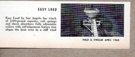 1960 Magazine Photo Easy Load Boat Trailers by San Angelo Co. - $9.28