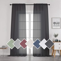 Living Room Top Rod Pocket Voile Lightweight And Airy Drapes Window Treatment, 2 - £28.26 GBP