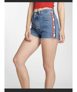 Levis 501 High Rise Button Fly Side Logo Shorts sz 26 Waist Measures 28” - $29.86 CAD