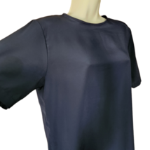 Kathy Lee Blouse Women&#39;s Sz 6 Navy BlueShort Sleeve Pullover Shell - $10.00