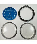 Shell Super X Motor Oil Clinton 17 Jewels Pocket Watch Dial &amp; Case No Mo... - $98.99