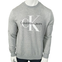 Nwt Calvin Klein Msrp $65.99 Men&#39;s Gray Crew Neck Long Sleeve Sweatshirt Size M - £24.71 GBP
