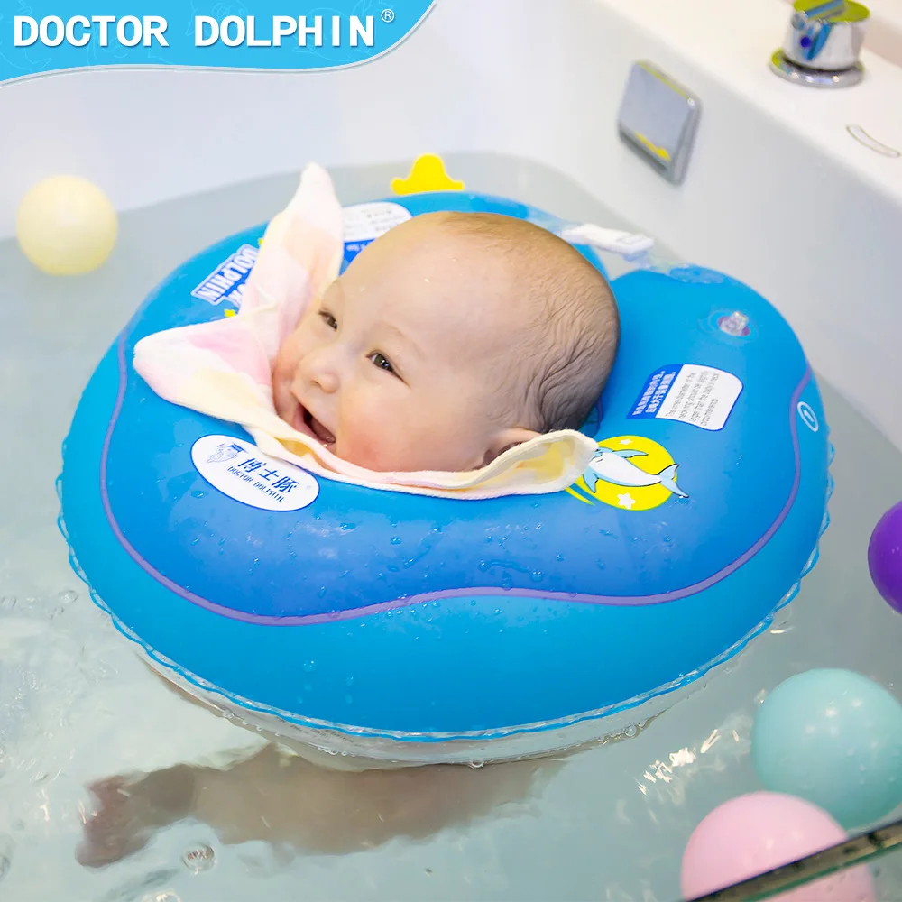 Game Fun Play Toys Dr. Dolphin Baby Collar Baby Infant Swimming Circle Of PVC Ma - £57.67 GBP