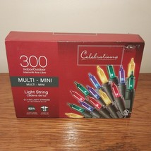 Celebrations Christmas String Lights Multi-Color 300 Count 62&#39; Indoor/Ou... - $16.95