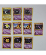 10 Vintage Spanish Pokemon Cards Lot Base Set Haunter Abra Gastly Drowzee - £11.34 GBP