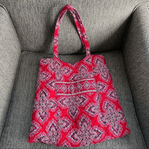 Vera Bradley Curvy Tote in Frankly Scarlett Rare Retired - $28.08