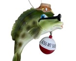 Kurt Adler Kiss My Bass Bobber with Bass Fish With Sunglasses Christmas ... - $12.67