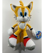 Sonic X Tails Floppy Plush Toy Network Sonic Hedgehog Fox Yellow w/Tag - £47.30 GBP