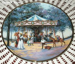 Franklin Mint CAROUSEL MEMORIES Victorian Heirloom Collection Plate Sand... - £9.48 GBP
