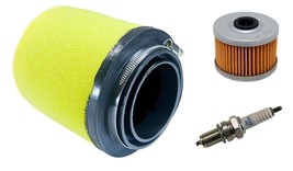 Air + Oil Filter + Spark Plug Tune Up Kit 99-14 Honda TRX 400EX 400X SporTrax - £42.45 GBP