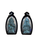 Thai Amulet With Water-Resistant Metal Frame, Vintage Style Coin, Buddhist - $734.12 MXN