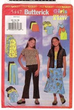 Butterick 5447 Girls Shirt Top Skirt &amp; Pants Fast &amp; Easy Size 12,14,16 UNCUT FF - £8.36 GBP