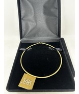 14K Gold 18” 4mm Polished Round Omega Yellow Gold Necklace Italy - $692.99