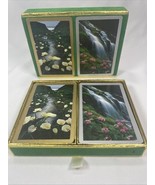Vintage Congress Playing Cards Flowers Double Deck Complete - $274.75 MXN