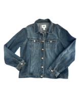 OLD NAVY Women Size XL 100% Cotton Dark Wash Blue Trucker Jacket Button ... - $40.43 CAD