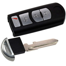 Remote Key Fob Shell Case Keyless Entry w/ 4 Buttons for Mazda Part #KR5... - £24.96 GBP