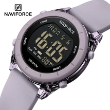 Watch Waterproof LCD Digital Display Electronic Silicon Strap Watches Fa... - $45.99