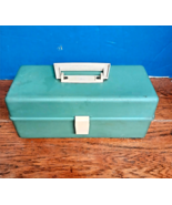 Vintage Plano #5802 Green Tackle Box Fishing - $21.78