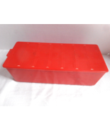 Sandwich Box/Keeper from A Red Plaid Thermos Set Hard Plastic Slide On Top - £11.02 GBP
