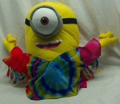 Despicable Me Minions Dave In Tie Dyed Shirt 14&quot; Plush Stuffed Animal Toy - £15.82 GBP