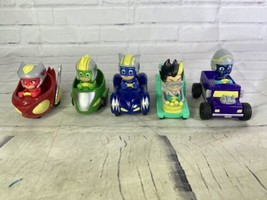 Disney PJ Masks Cars Figures Lot of 5 Catboy Owlette Gekko Night Ninja Romeo - £18.95 GBP